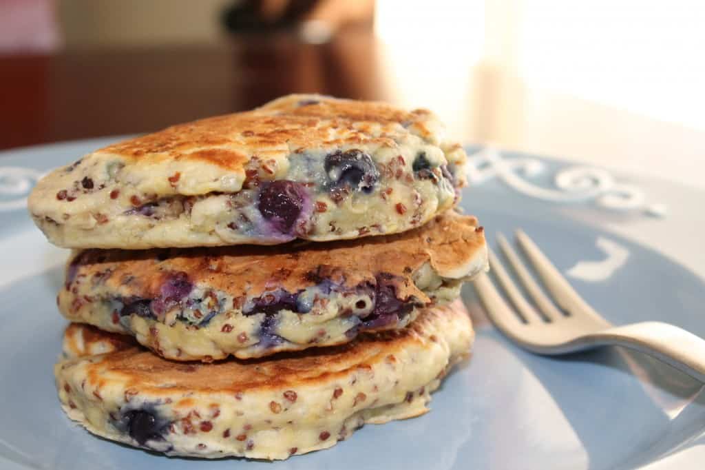 Quinoa Blueberry Pancakes