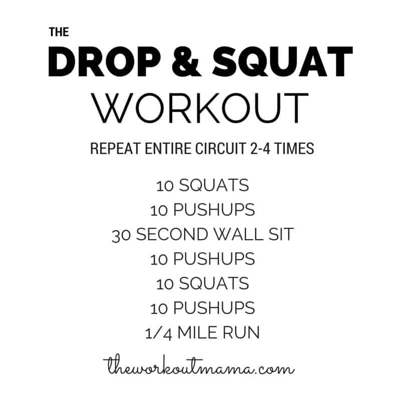 Drop & Squat Workout