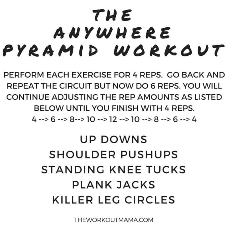 the anywhere pyramid workout